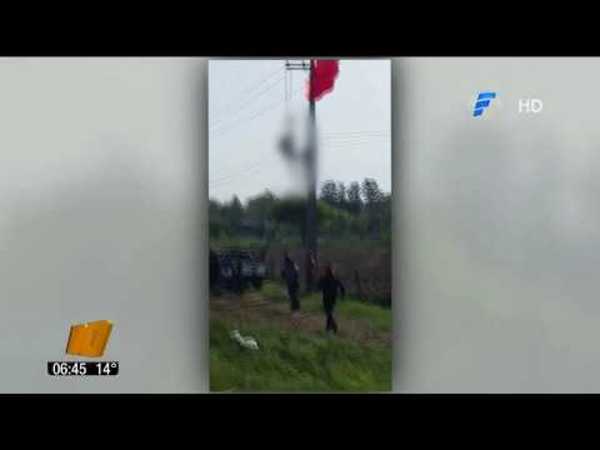 Paracaidista se salva de milagro, tras caer por cable de alta tensión