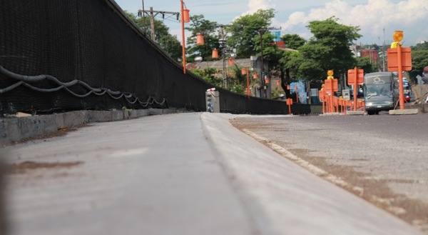 Finalizaron los trabajos de hormigonado en el viaducto de 4 Mojones