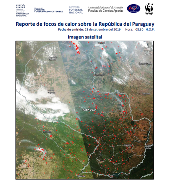Informan sobre focos de incendio controlado en Misiones, pero destinan más personal al Chaco - .::RADIO NACIONAL::.