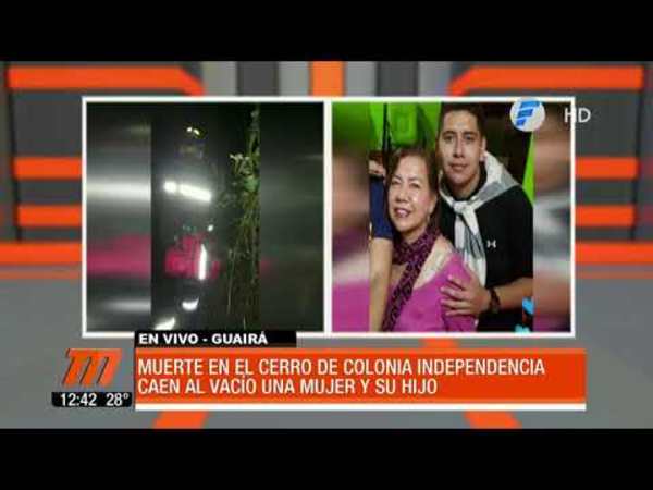 Madre e hijo murieron tras caer de un cerro