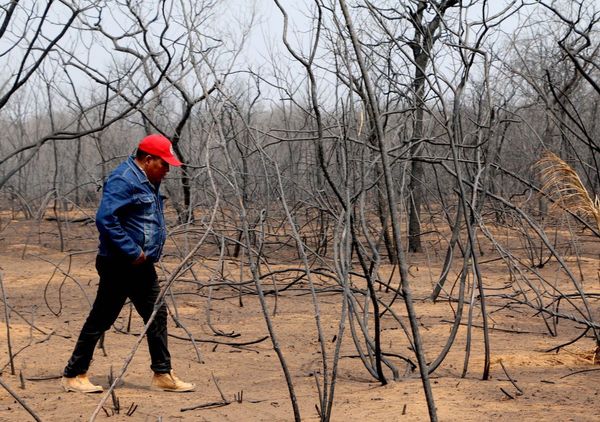 Fuego deja pérdidas incalculables en lugares sagrados de los Ayoreo