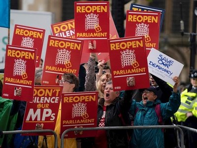 Tribunal considera "ilegal" la suspensión del Parlamento británico