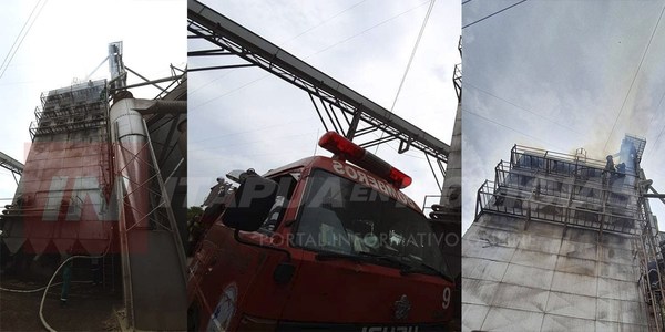 AHORA: INCENDIO EN SECADERO DE COOP. LA PAZ