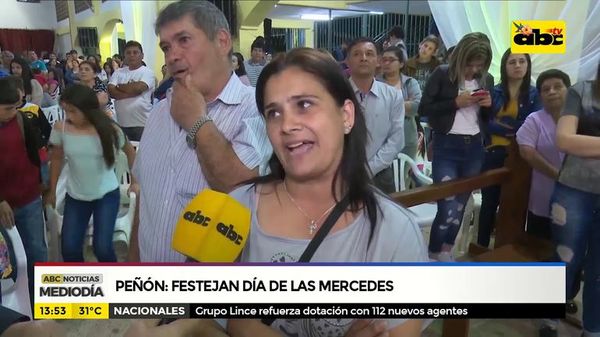 Festejan día de las Mercedes en el Peñón - ABC Noticias - ABC Color