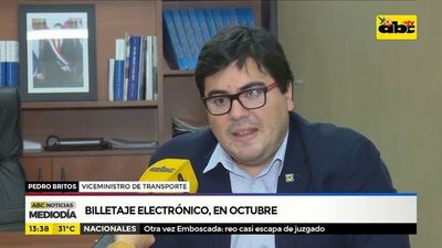 Billetaje electrónico, en octubre - ABC Noticias - ABC Color