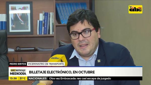 Billetaje electrónico, en octubre - ABC Noticias - ABC Color