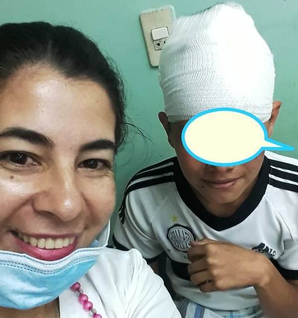 Médicos dan de alta a niño accidentado •