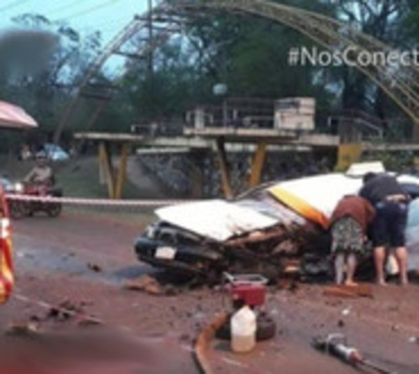 Taxista pierde la vida tras violento choque en Hernandarias - Paraguay.com