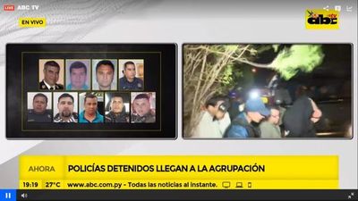 Policías detenidos en “Operativo Dignidad” ya están en la Agrupación Especializada - Nacionales - ABC Color