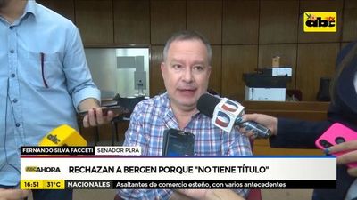 Rechazan a Bergen porque no tiene título - ABC Noticias - ABC Color