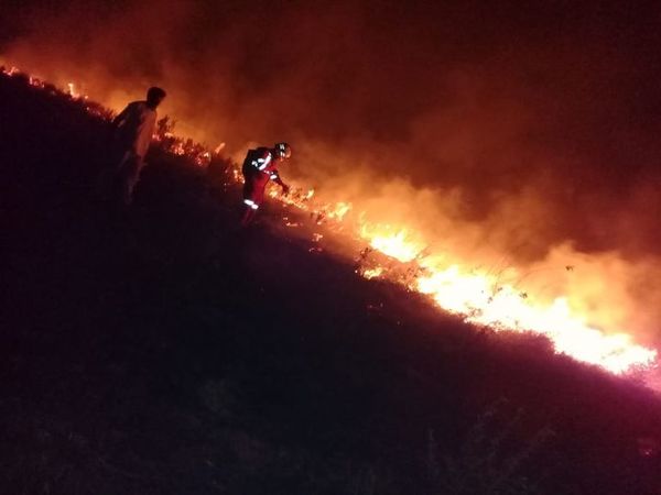 Se registran incendios de pastizales en dos puntos de Paraguarí - Nacionales - ABC Color