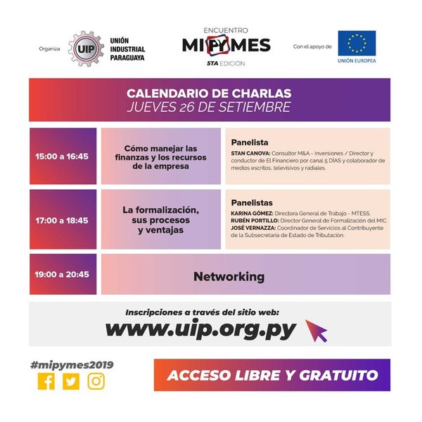 UIP organiza 5to encuentro de MiPYMES - .::RADIO NACIONAL::.
