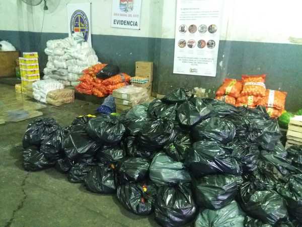 Aduanas decomisó más de 150.000 kilos de verduras de contrabando
