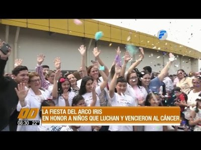 Fiesta del arco iris: Celebran la vida de niños que vencieron al cáncer