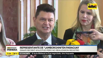 Dinapi recibió solicitud pero no registró a “lamborghini” - ABC Noticias - ABC Color
