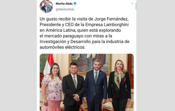 HOY / CEO propuso ensamblar autos chinos en Paraguay y colocarles la marca Lamborghini
