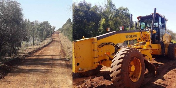 LA GOBERNACIÓN REPARÓ CAMINOS RURALES EN EL DISTRITO DE LA PAZ