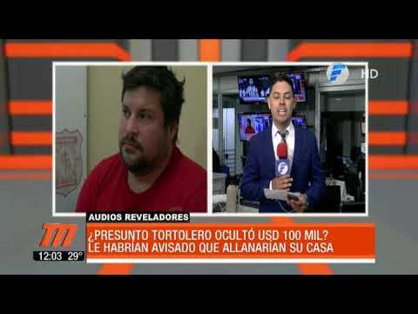 Presunto tortolero logró esconder USD 100.000 en allanamiento
