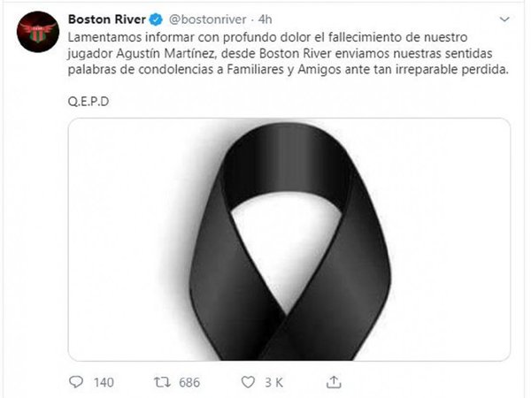 El fútbol uruguayo de luto por muerte de un jugador del Boston River