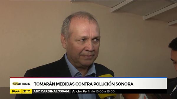 Tomarán medidas contra polución sonora - ABC Noticias - ABC Color