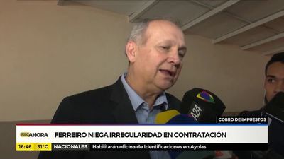 Ferreiro niega irregularidad en contratación - ABC Noticias - ABC Color