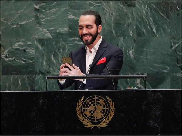 La selfie de Nayib Bukele en la tribuna de Naciones Unidas