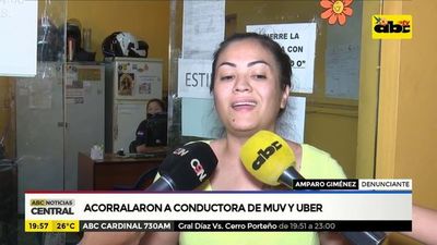 Acorralaron a conductora de Uber - ABC Noticias - ABC Color