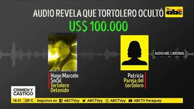 Tortolero ocultó US$ 100.000 - Crimen y castigo - ABC Color