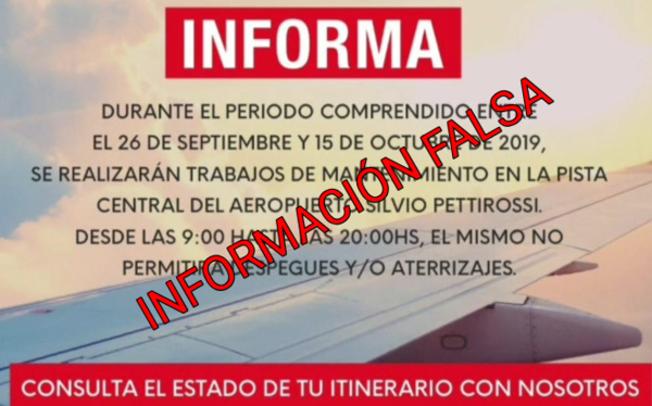 Aclaran que los horarios de vuelo solo se ajustaron