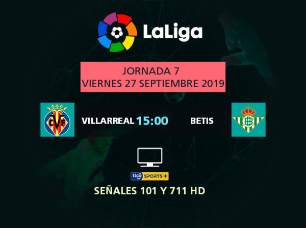Villarreal y Betis abren la fecha 7 de la Liga española