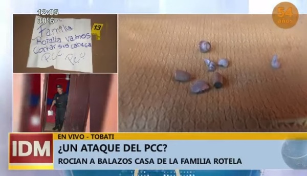 Rocían a balazos vivienda de familiares del líder del "Clan Rotela"