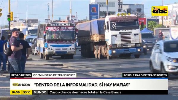 “Dentro de la informalidad del transporte público, sí hay mafias” - ABC Noticias - ABC Color