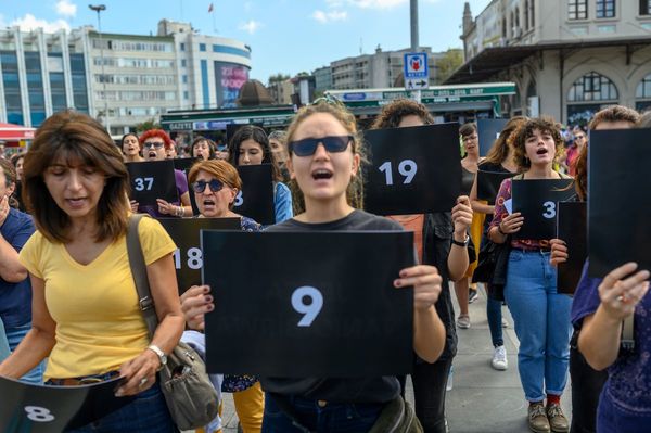 Manifestación de mujeres en Turquía contra la violencia machista