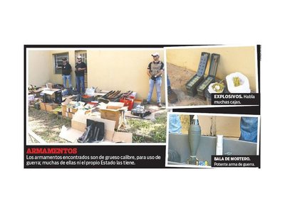 Traficantes proveen armas de guerra a criminales de Brasil