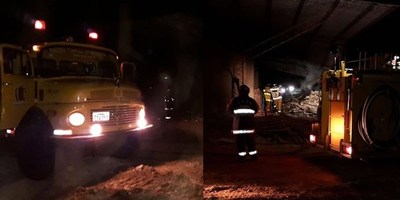INCENDIO ESTRUCTURAL EN PIRAPEY KM 49