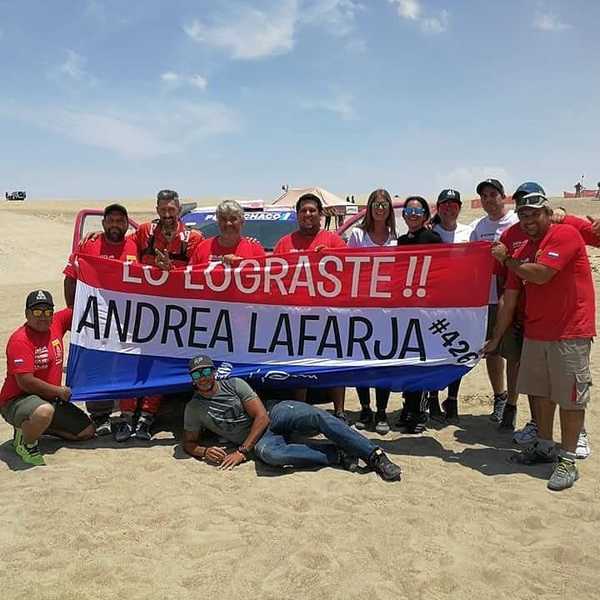 Dakar: Andrea Lafarja con récord histórico