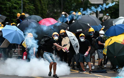 Disturbios y represión policial en Hong Kong