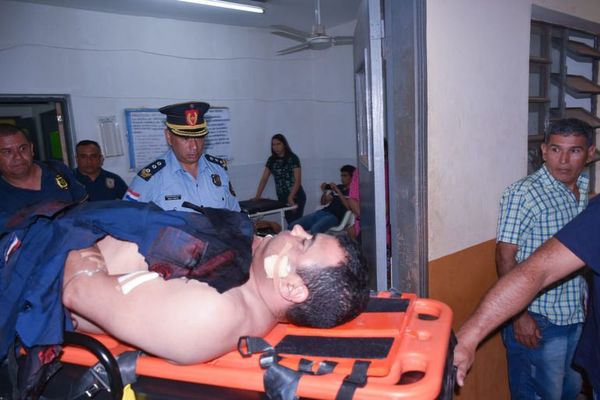 Policías baleados por malvivientes en Caaguazú - Nacionales - ABC Color