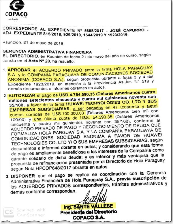 La empresa de telefonía móvil Vox continúa desangrando a la Copaco - Economía - ABC Color