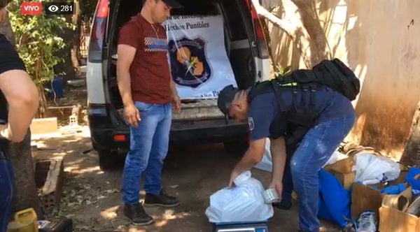 Incautan 100 kilos de marihuana en CDE