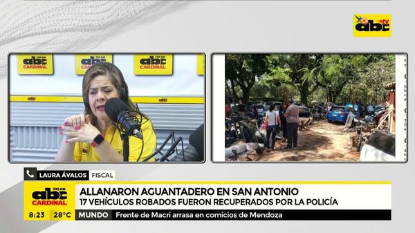Aguantadero en San Antonio: apuntan a banda criminal que roba vehículos - A La Gran 7-30 - ABC Color