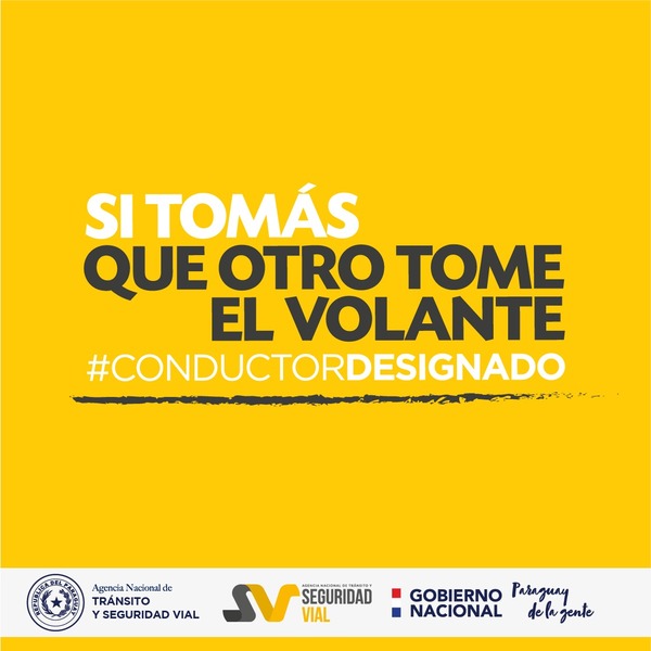 Campaña preventiva: Si tomás, que otro tome el volante, vos elegís