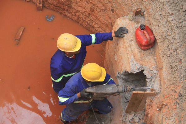 Obras de alcantarillado en Asunción registran avance del 46%