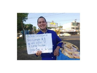 Vende chipas para poder festejarle el cumple a su hijito