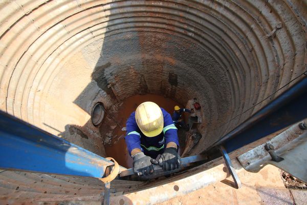 Novedoso microtúnel de desagüe, por culminar