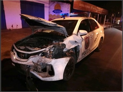 PERSECUCIÓN POLICIAL TERMINÓ EN GRAVE ACCIDENTE