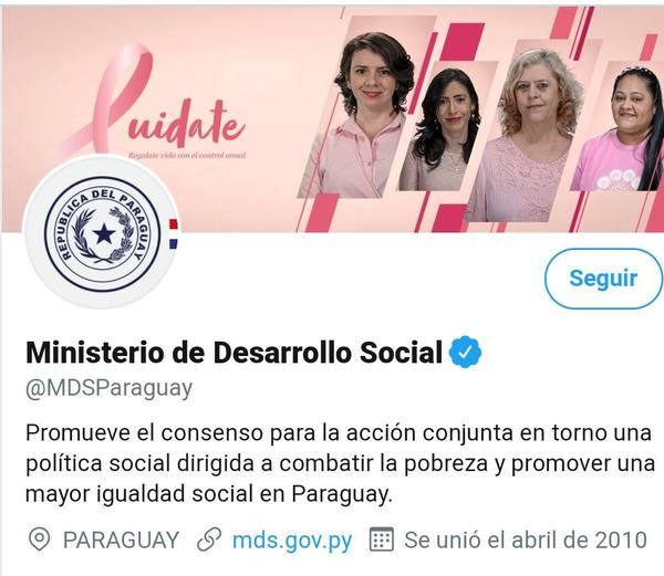 Instituciones del Estado se adhieren a la campaña Octubre Rosa | .::Agencia IP::.