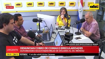 Audio 9: Caso de coimas e irregularidades en el Indert - ABC Noticias - ABC Color