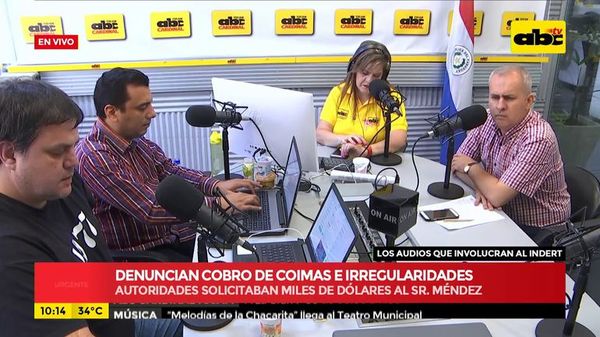 Audio 10: Caso de coimas e irregularidades en el Indert - ABC Noticias - ABC Color