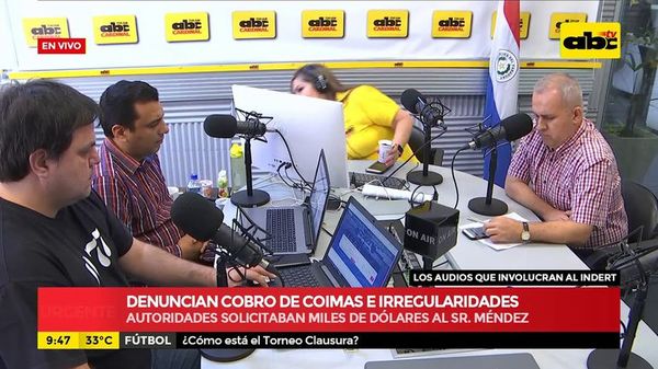 Audio 5: Caso de coimas e irregularidades en el Indert - ABC Noticias - ABC Color